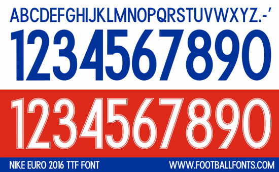 Nike Euro 2016 Font (France, Portugal, | Football Fonts